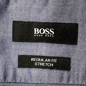 Hugo Boss Pattern Long Sleeve Button Up Dress Shirt - Mens 2XL